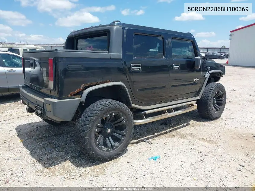 2008 Hummer H2 Sut VIN: 5GRGN22868H100369 Lot: 42633129