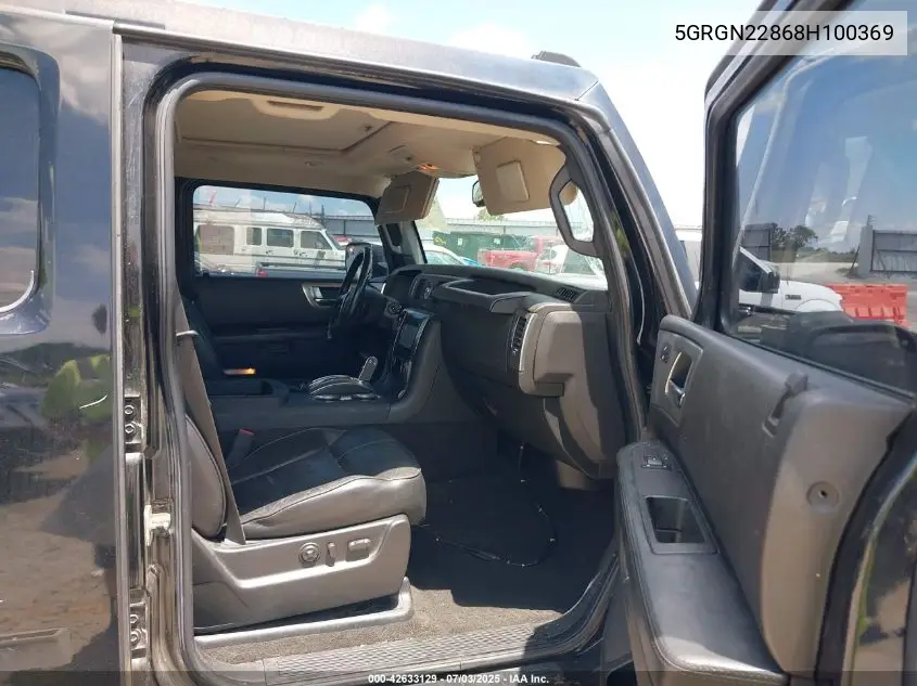2008 Hummer H2 Sut VIN: 5GRGN22868H100369 Lot: 42633129