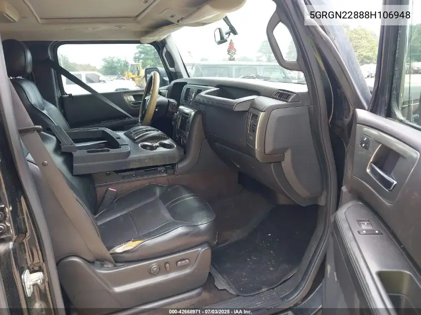 2008 Hummer H2 Sut VIN: 5GRGN22888H106948 Lot: 42668971