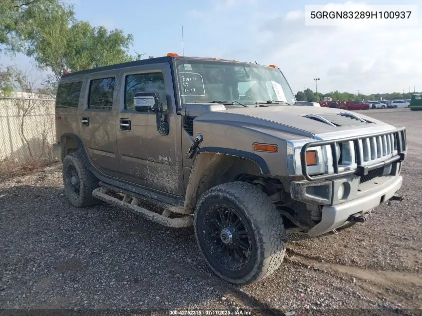 2009 Hummer H2 Luxury VIN: 5GRGN83289H100937 Lot: 42752315