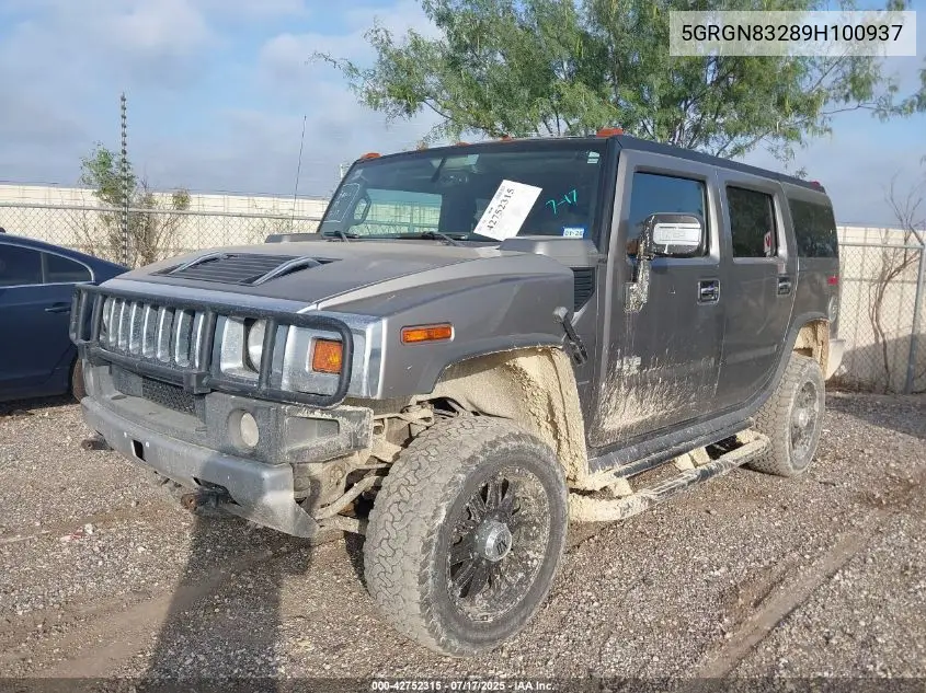 2009 Hummer H2 Luxury VIN: 5GRGN83289H100937 Lot: 42752315