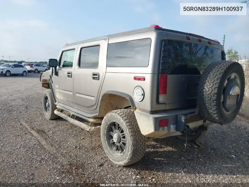 2009 Hummer H2 Luxury VIN: 5GRGN83289H100937 Lot: 42752315
