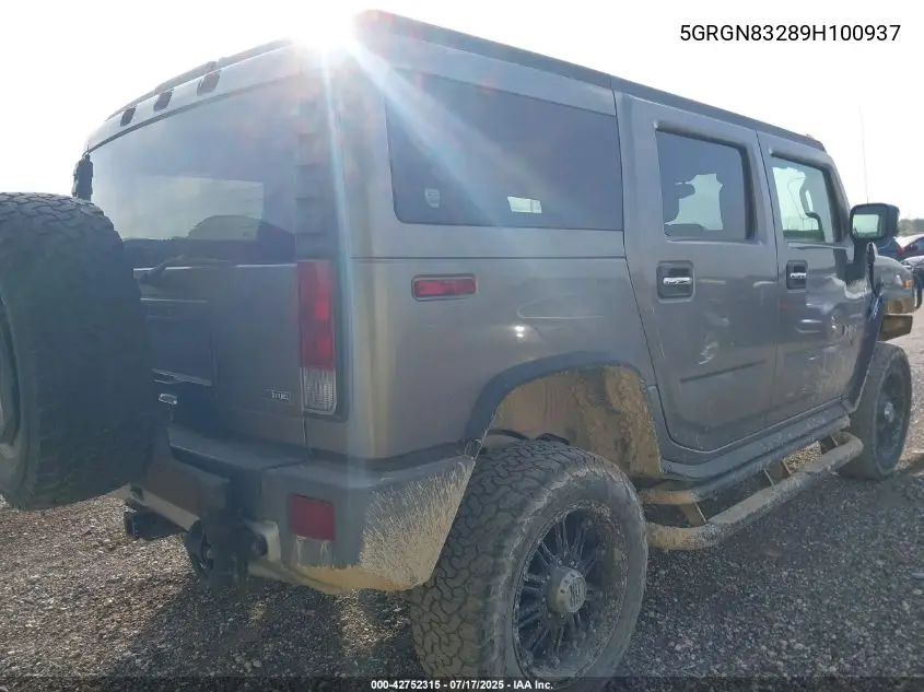 2009 Hummer H2 Luxury VIN: 5GRGN83289H100937 Lot: 42752315