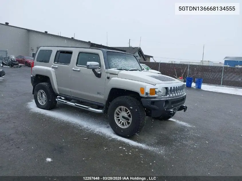 2006 Hummer H3 VIN: 5GTDN136668134555 Lot: 12257648