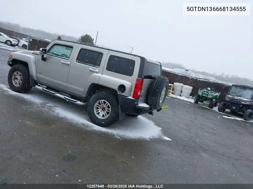 2006 Hummer H3 VIN: 5GTDN136668134555 Lot: 12257648