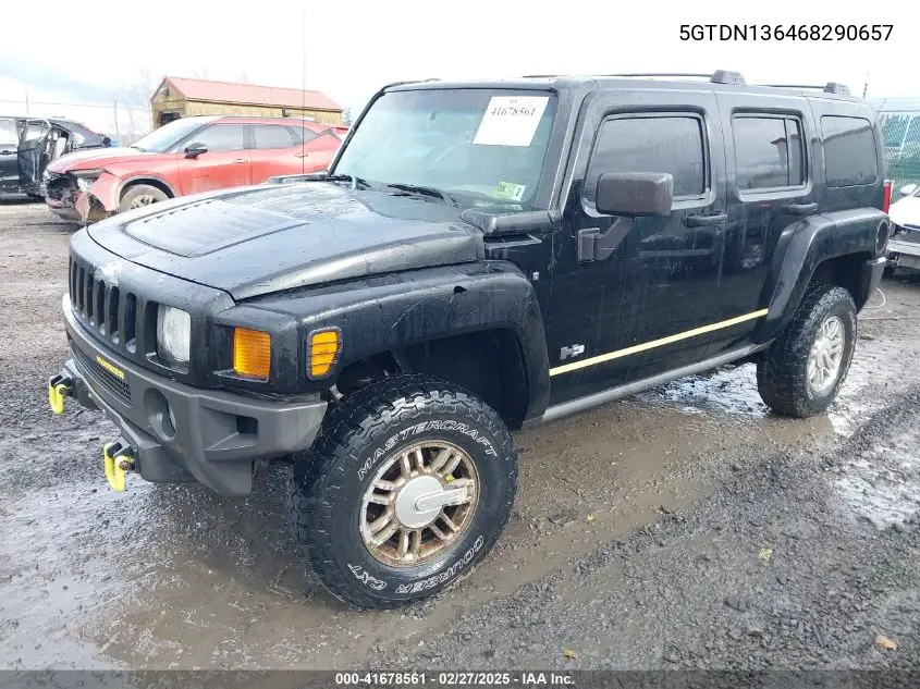 2006 Hummer H3 Suv VIN: 5GTDN136468290657 Lot: 41678561