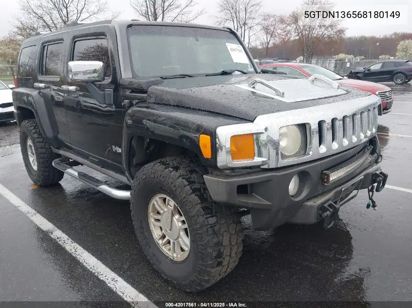 2006 Hummer H3 Suv VIN: 5GTDN136568180149 Lot: 42017561