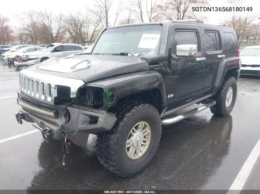 2006 Hummer H3 Suv VIN: 5GTDN136568180149 Lot: 42017561