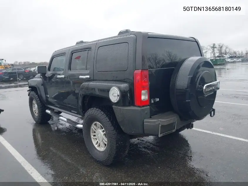 2006 Hummer H3 Suv VIN: 5GTDN136568180149 Lot: 42017561
