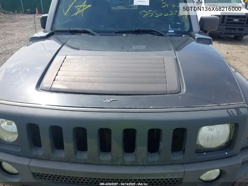 2006 Hummer H3 Suv VIN: 5GTDN136X68216000 Lot: 42025397