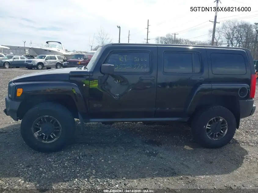 2006 Hummer H3 Suv VIN: 5GTDN136X68216000 Lot: 42025397