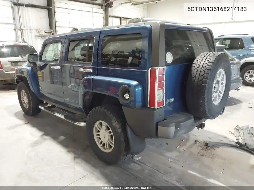 2006 Hummer H3 Suv VIN: 5GTDN136168214183 Lot: 42035421