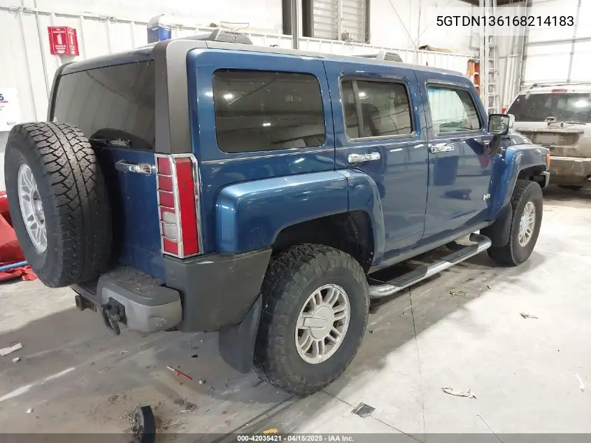 2006 Hummer H3 Suv VIN: 5GTDN136168214183 Lot: 42035421