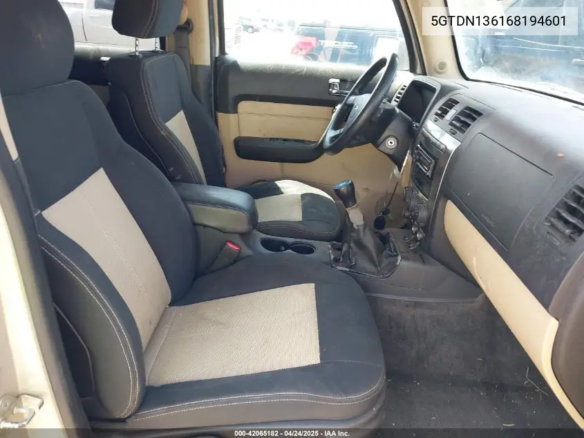 2006 Hummer H3 Suv VIN: 5GTDN136168194601 Lot: 42065182
