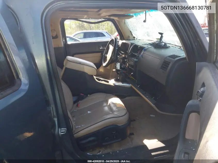 2006 Hummer H3 Suv VIN: 5GTDN136668130781 Lot: 42092510