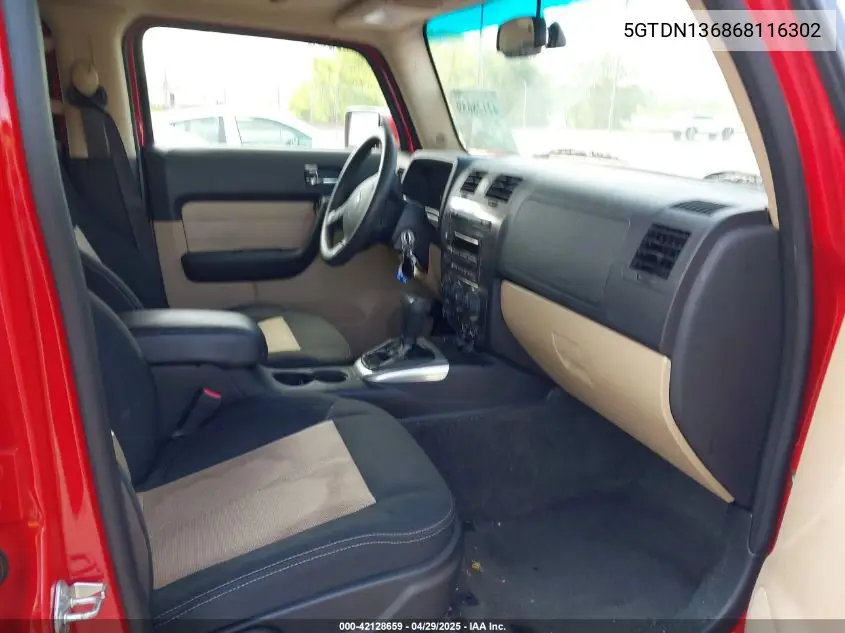 2006 Hummer H3 Suv VIN: 5GTDN136868116302 Lot: 42128659