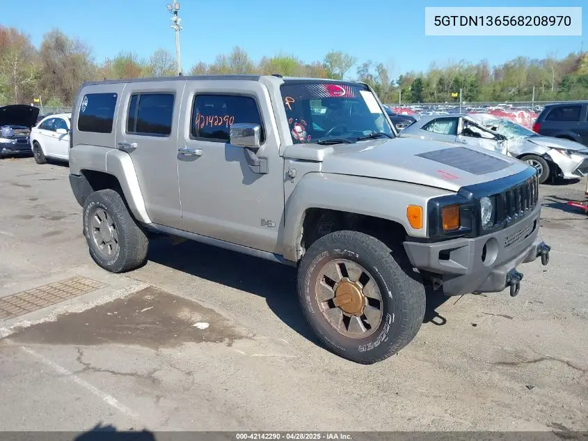 2006 Hummer H3 Suv VIN: 5GTDN136568208970 Lot: 42142290