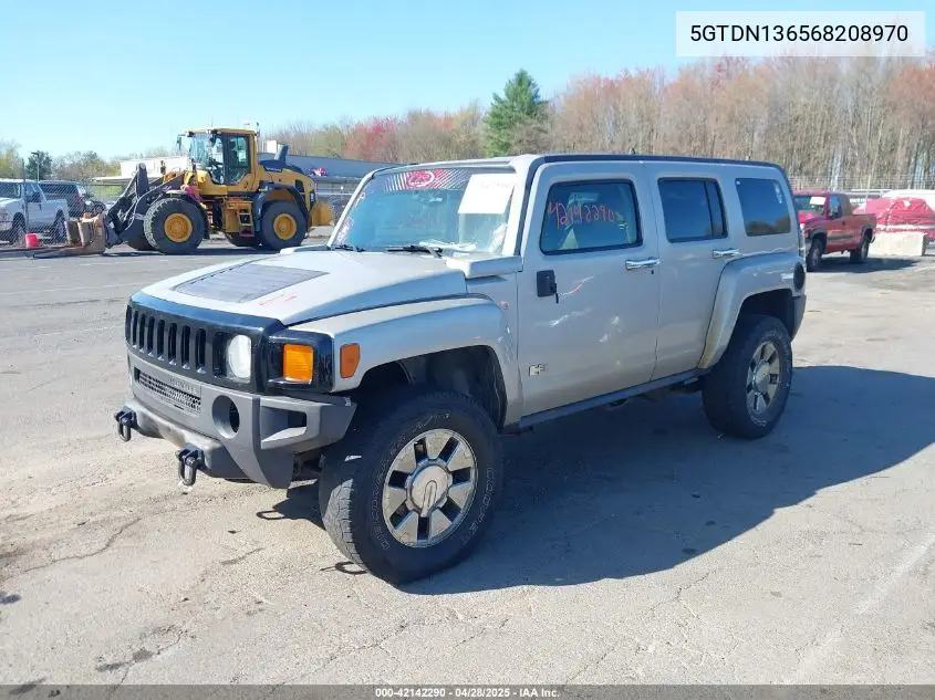 2006 Hummer H3 Suv VIN: 5GTDN136568208970 Lot: 42142290