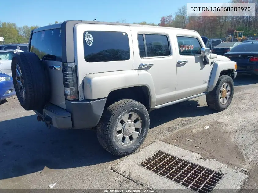 2006 Hummer H3 Suv VIN: 5GTDN136568208970 Lot: 42142290