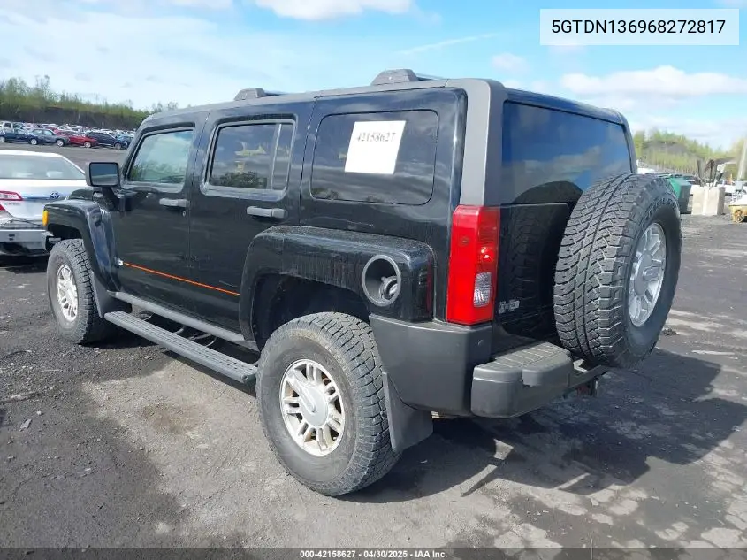 2006 Hummer H3 Suv VIN: 5GTDN136968272817 Lot: 42158627