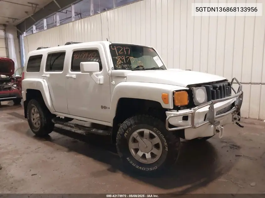 2006 Hummer H3 Suv VIN: 5GTDN136868133956 Lot: 42178970