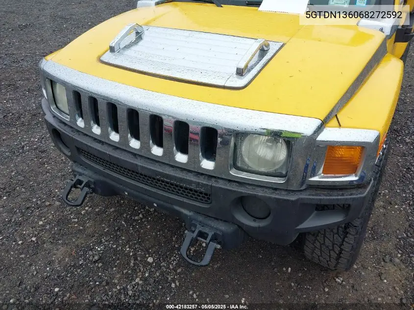 2006 Hummer H3 Suv VIN: 5GTDN136068272592 Lot: 42183257