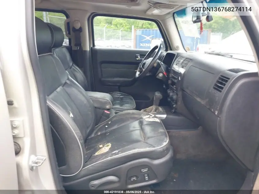 2006 Hummer H3 Suv VIN: 5GTDN136768274114 Lot: 42191836