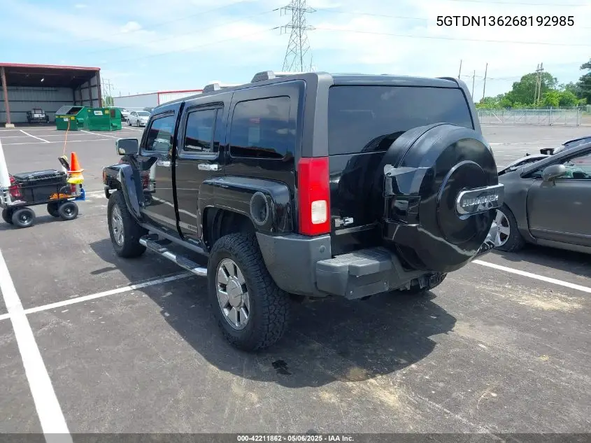 2006 Hummer H3 Suv VIN: 5GTDN136268192985 Lot: 42211862