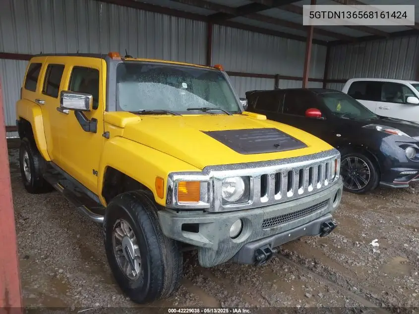 2006 Hummer H3 Suv VIN: 5GTDN136568161424 Lot: 42229038