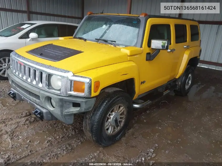 2006 Hummer H3 Suv VIN: 5GTDN136568161424 Lot: 42229038