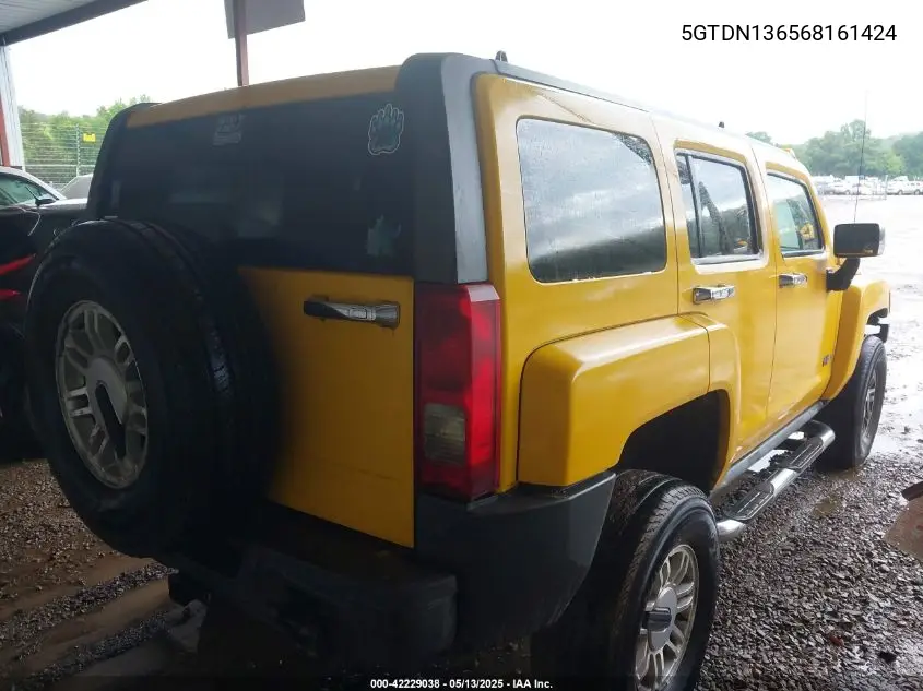 2006 Hummer H3 Suv VIN: 5GTDN136568161424 Lot: 42229038