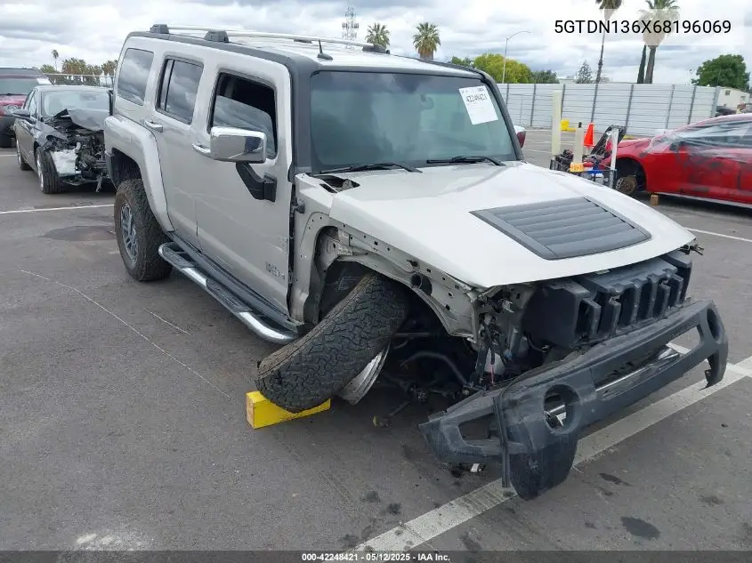 2006 Hummer H3 Suv VIN: 5GTDN136X68196069 Lot: 42248421