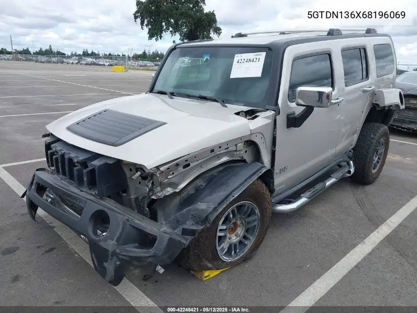2006 Hummer H3 Suv VIN: 5GTDN136X68196069 Lot: 42248421