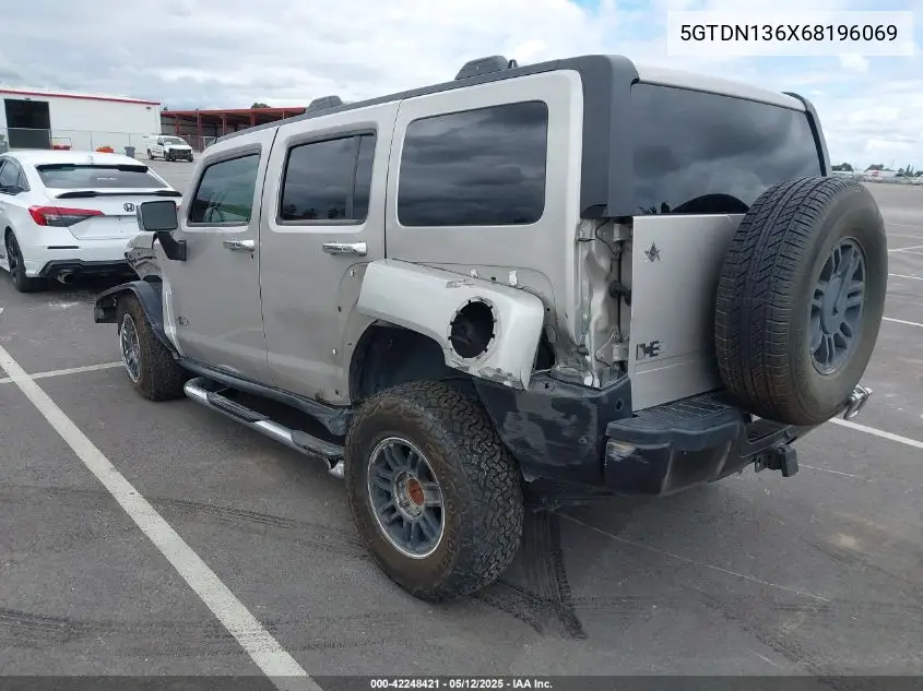 2006 Hummer H3 Suv VIN: 5GTDN136X68196069 Lot: 42248421