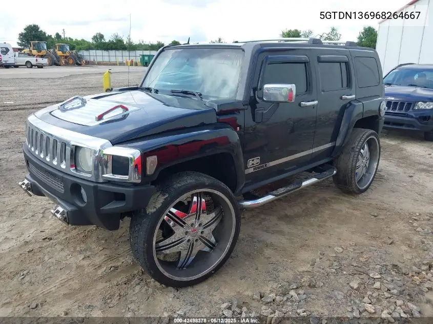 2006 Hummer H3 Suv VIN: 5GTDN136968264667 Lot: 42498378