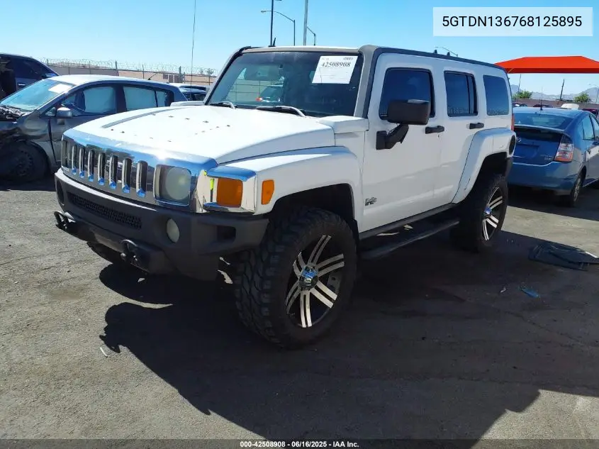 2006 Hummer H3 Suv VIN: 5GTDN136768125895 Lot: 42508908