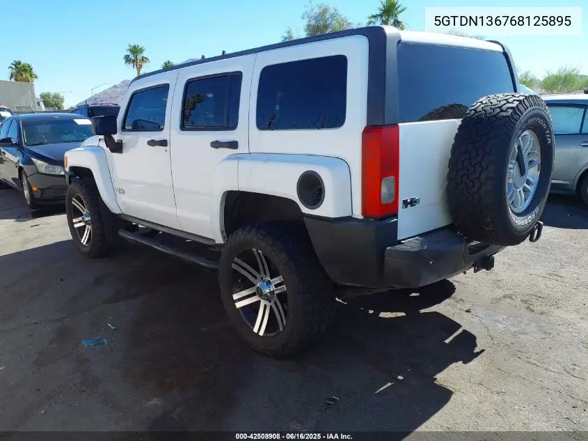 2006 Hummer H3 Suv VIN: 5GTDN136768125895 Lot: 42508908