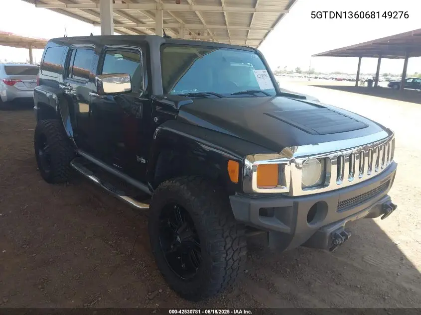 2006 Hummer H3 Suv VIN: 5GTDN136068149276 Lot: 42530781