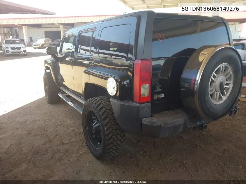 2006 Hummer H3 Suv VIN: 5GTDN136068149276 Lot: 42530781