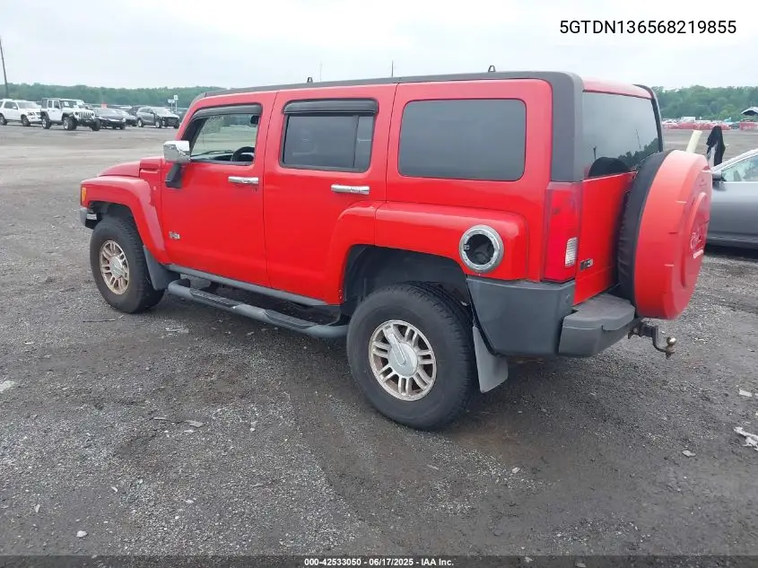 2006 Hummer H3 Suv VIN: 5GTDN136568219855 Lot: 42533050