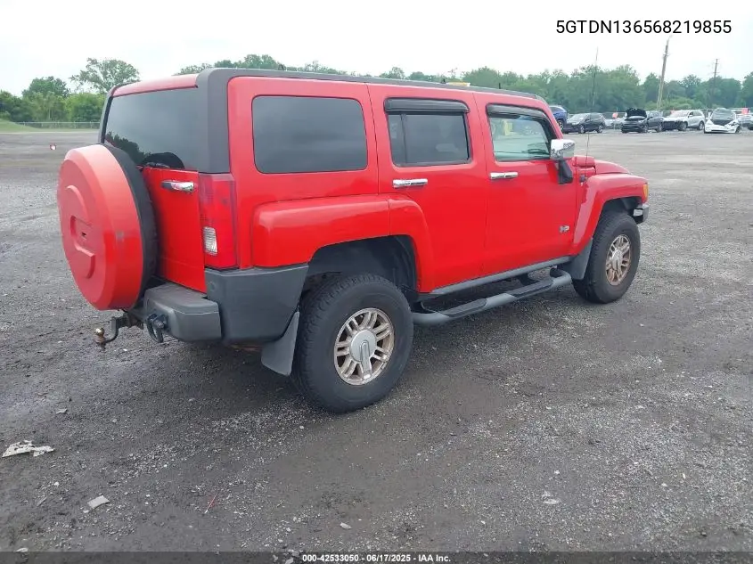 2006 Hummer H3 Suv VIN: 5GTDN136568219855 Lot: 42533050