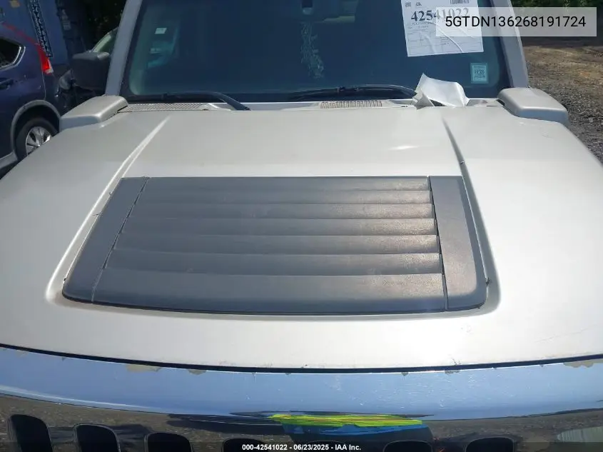 2006 Hummer H3 Suv VIN: 5GTDN136268191724 Lot: 42541022
