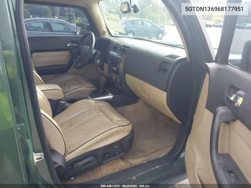 2006 Hummer H3 Suv VIN: 5GTDN136968177951 Lot: 42611570