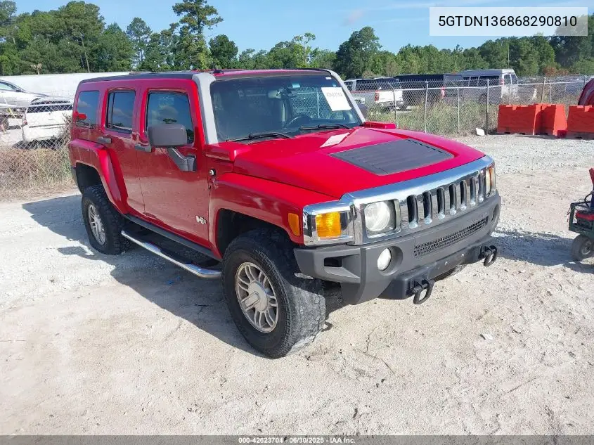 2006 Hummer H3 Suv VIN: 5GTDN136868290810 Lot: 42623704