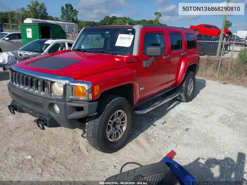 2006 Hummer H3 Suv VIN: 5GTDN136868290810 Lot: 42623704