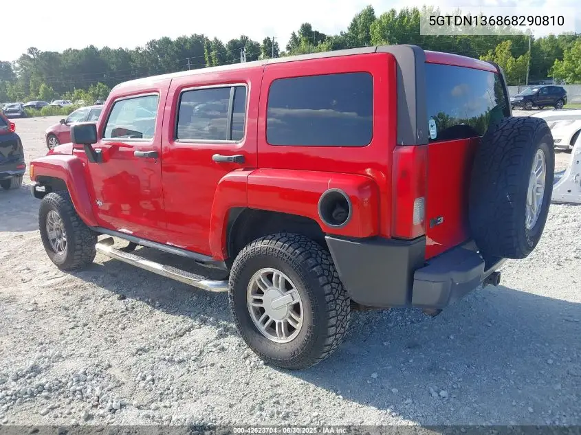 2006 Hummer H3 Suv VIN: 5GTDN136868290810 Lot: 42623704