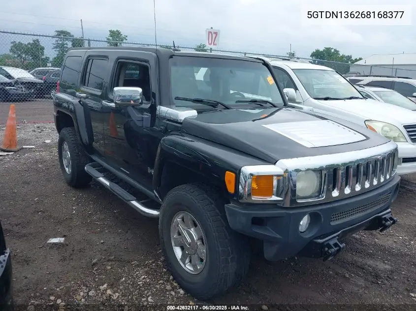 2006 Hummer H3 Suv VIN: 5GTDN136268168377 Lot: 42632117