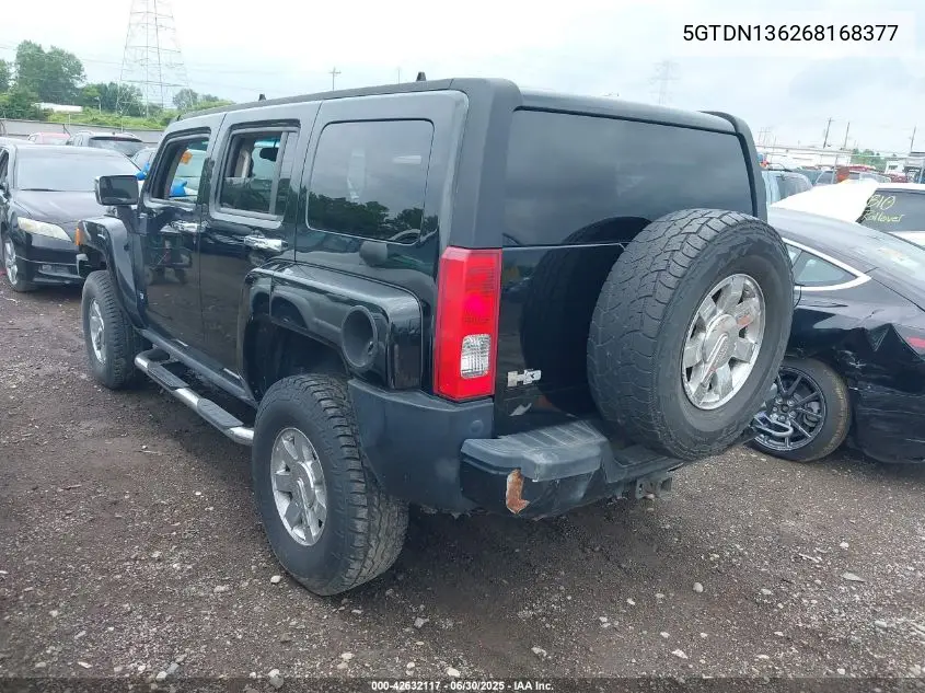2006 Hummer H3 Suv VIN: 5GTDN136268168377 Lot: 42632117