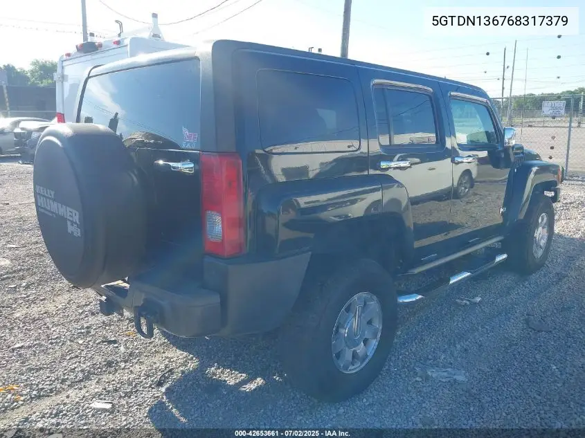 2006 Hummer H3 Suv VIN: 5GTDN136768317379 Lot: 42653661