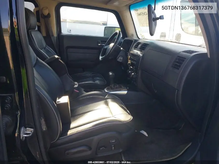 2006 Hummer H3 Suv VIN: 5GTDN136768317379 Lot: 42653661